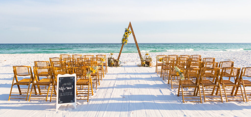 Destin all inclusive beach wedding reception at The Place on Beal
